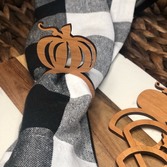 Fall Wood Napkin Rings - Picture 7 of 11